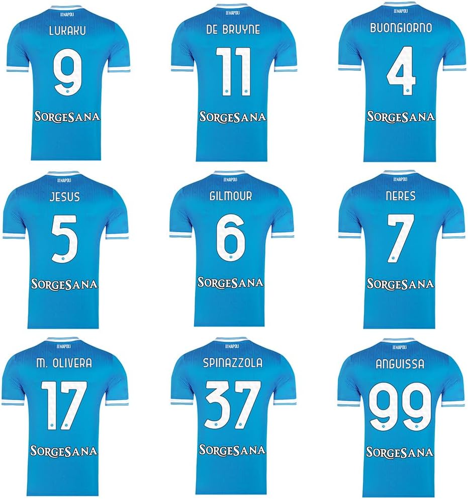 ナポリアウェイユニフォーム半袖11番 DE BRUYNE デ・ブルイネ25-26 25-26ナポリ アウェイ ユニフォーム11番DE BRUYNE
